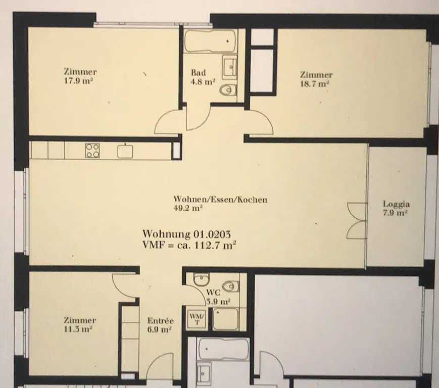 3 rooms Apartment for rent in Winterthour - image 1/9
