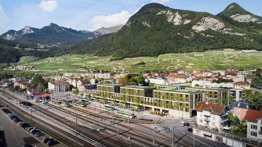 Places de parc souterraines face à la gare d'Aigle - Ansicht 2