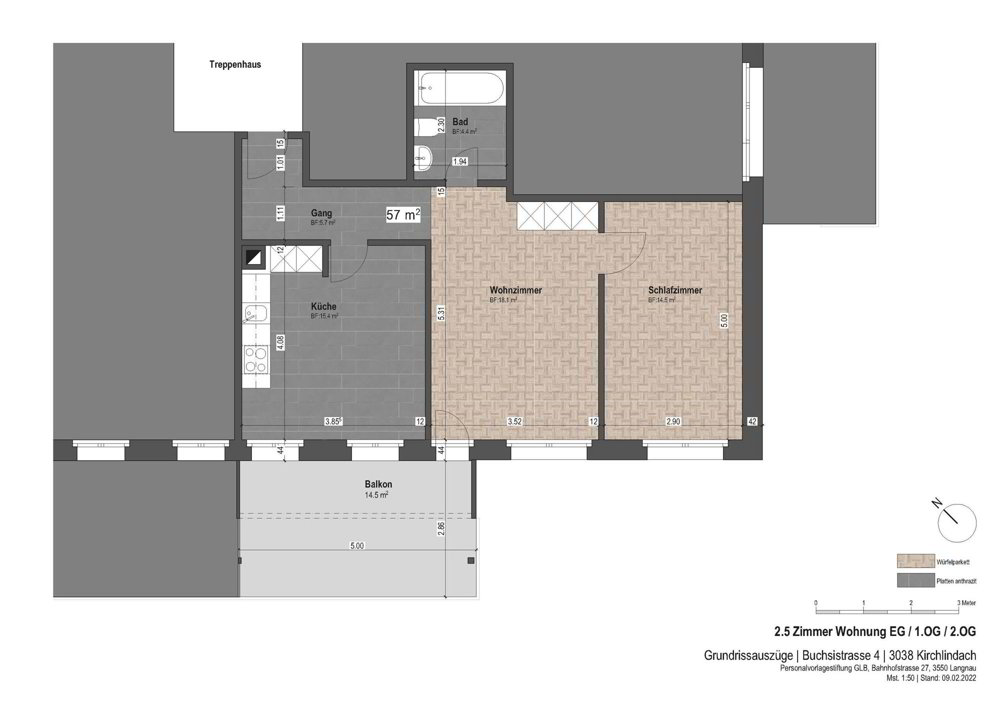 2.5 Zimmer Wohnung zu vermieten in Kirchlindach - Bild 1/12