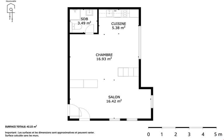 1 Zimmer Wohnung zu vermieten in Sierre - Bild 1/13