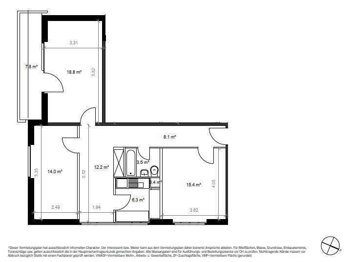 Appartamento di 3.5 locali in affitto a St. Gallen - immagine 1/9