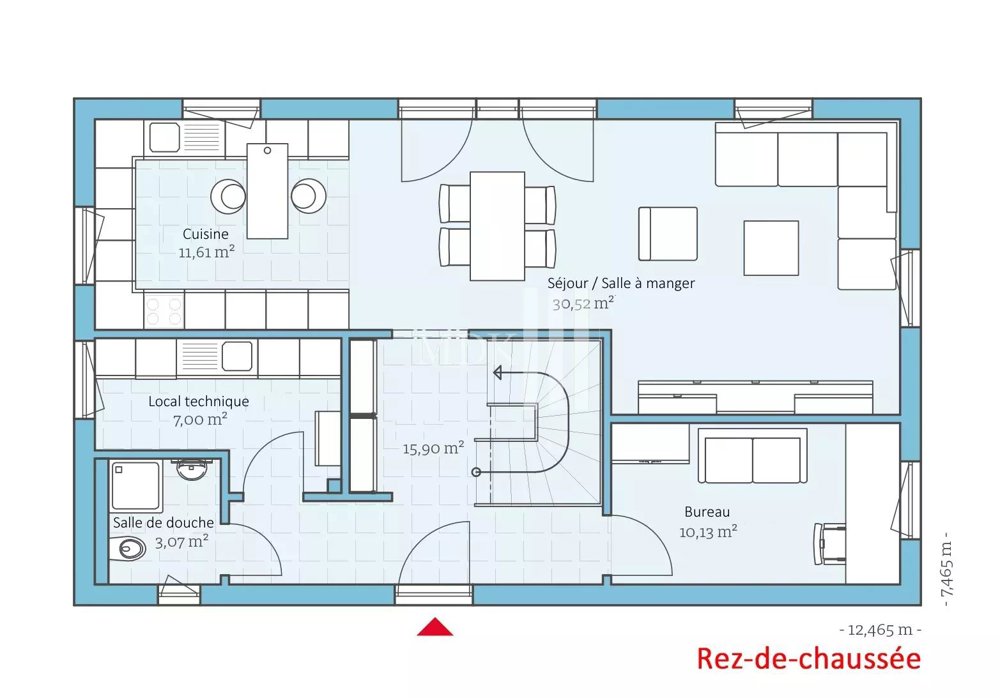 5 Zimmer Haus zum verkaufen in Monthey - Bild 1/4