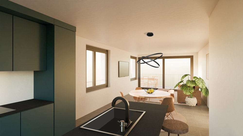 2 Zimmer Wohnung zum verkaufen in Nax - Bild 1/5