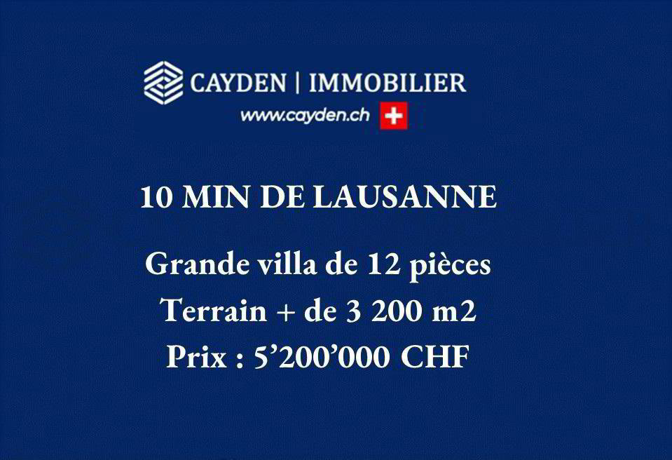 12 rooms House to buy in Jouxtens-Mézery - image 1/1