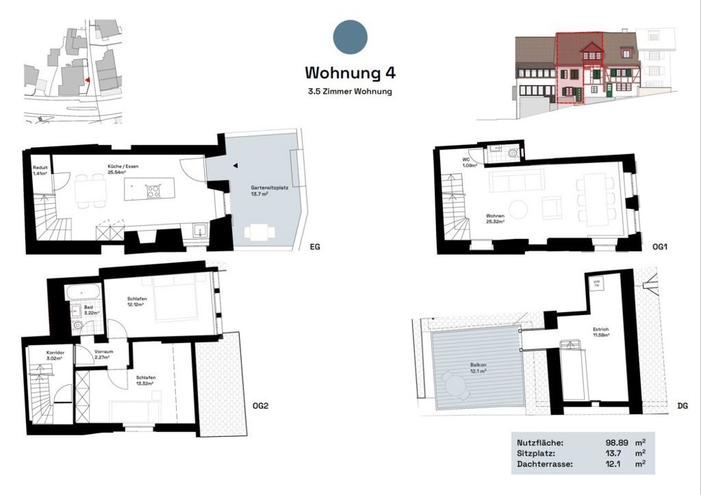 3.5 rooms Apartment for rent in Zürich - image 1/12