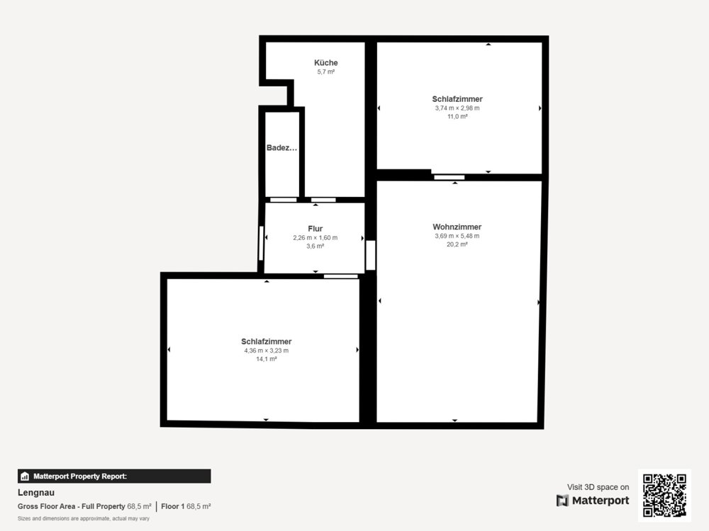 Appartement 3 pièces à louer à Lengnau BE - image 1/10