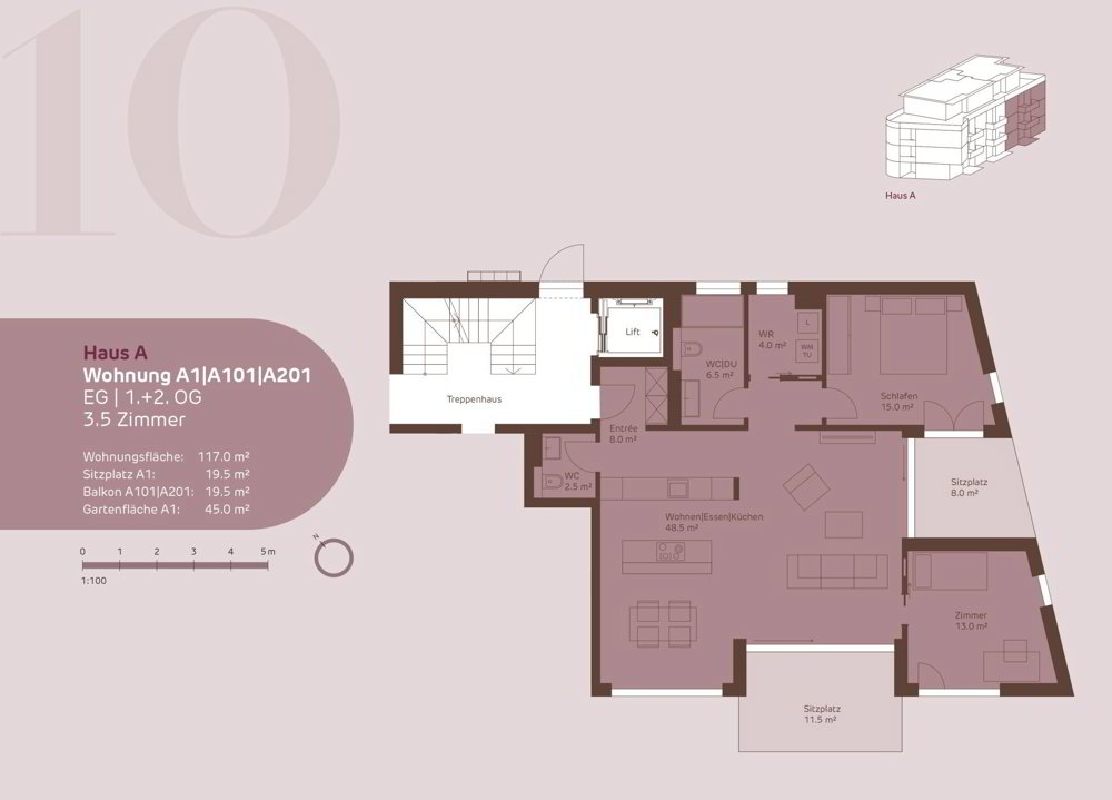 Wohnung – Untersiggenthal, Bezirk Baden - Ansicht 3