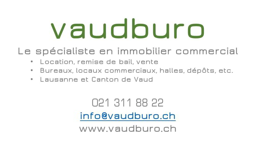 Bureau & Commerce null pièces à louer à Lausanne - image 1/11