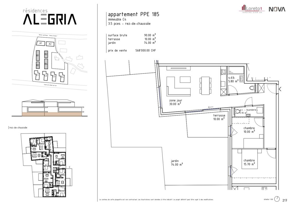 Appartamento di 3.5 locali in vendita a Aproz (Nendaz) - immagine 1/14
