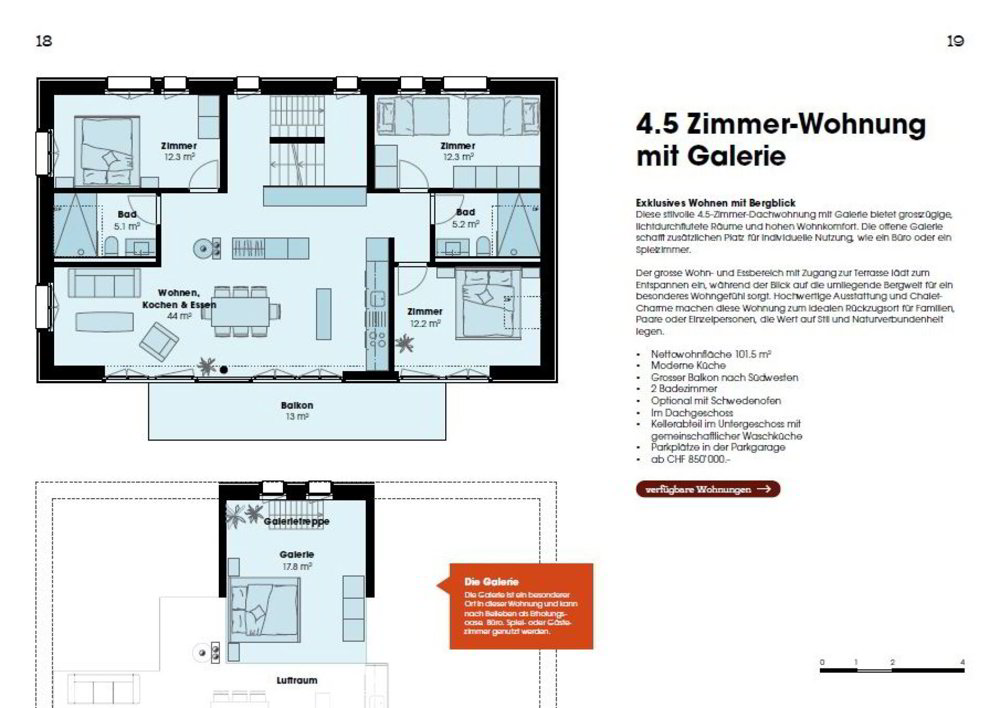4.5 Zimmer Wohnung zum verkaufen in Adelboden - Bild 1/7
