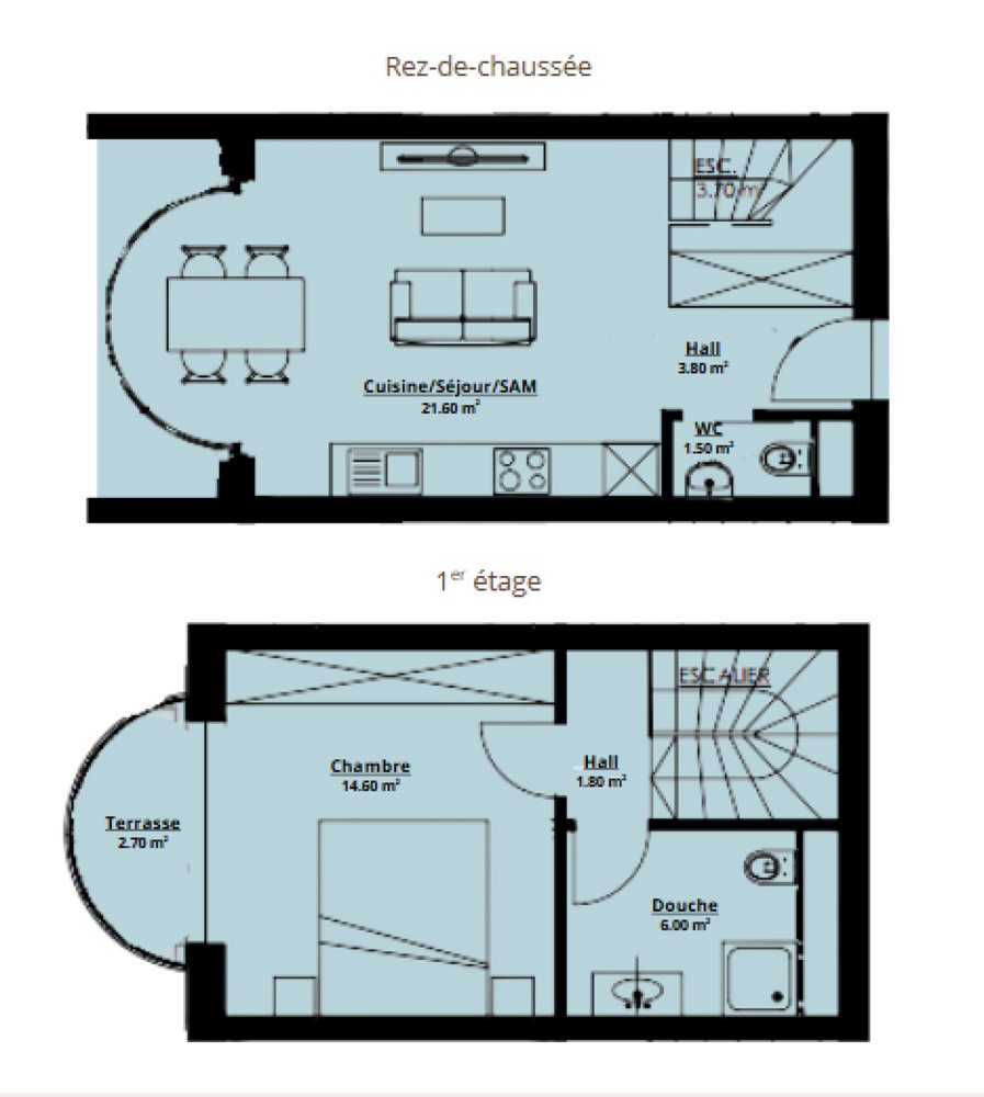 2.5 Zimmer Wohnung zum verkaufen in Saxon - Bild 1/8