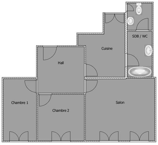3 rooms Apartment for rent in La Chaux-de-Fonds - image 1/7