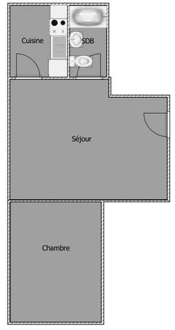 Appartamento di 2 locali in affitto a La Chaux-de-Fonds - immagine 1/10