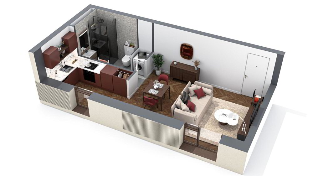 1 Zimmer Wohnung zum verkaufen in Sion - Bild 1/5
