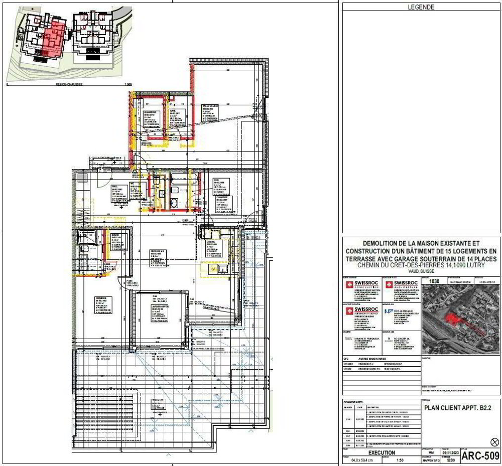 3 Zimmer Wohnung zu vermieten in La Croix (Lutry) - Bild 1/13