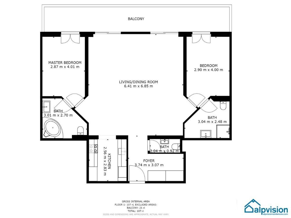 3 rooms Apartment to buy in Veysonnaz - image 1/12