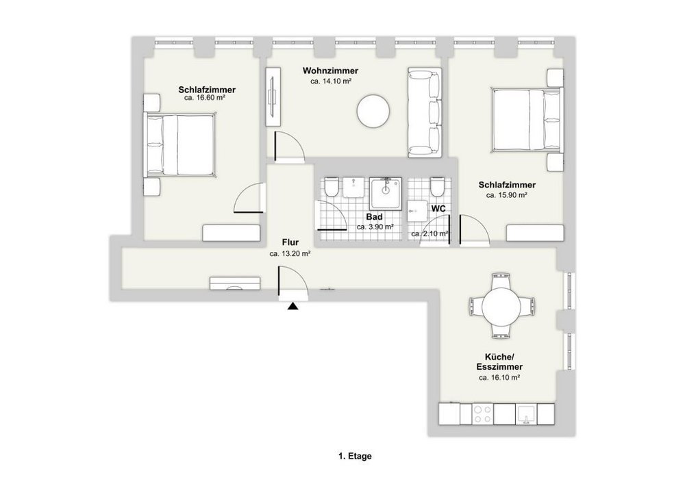 3 rooms Apartment for rent in Basel - image 1/8