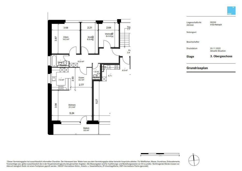 Appartement 4.5 pièces à louer à Reinach BL - image 1/9