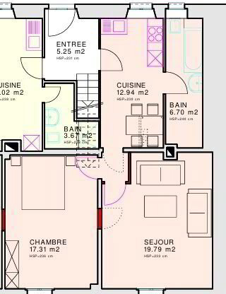 Appartement 2 pièces à louer à Courtemaîche - image 1/10