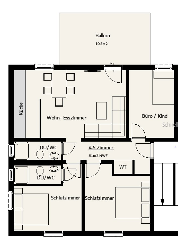 Appartement 4.5 pièces à louer à Amriswil - image 1/7