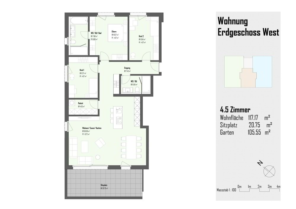 4.5 rooms Apartment to buy in Kradolf - image 1/7