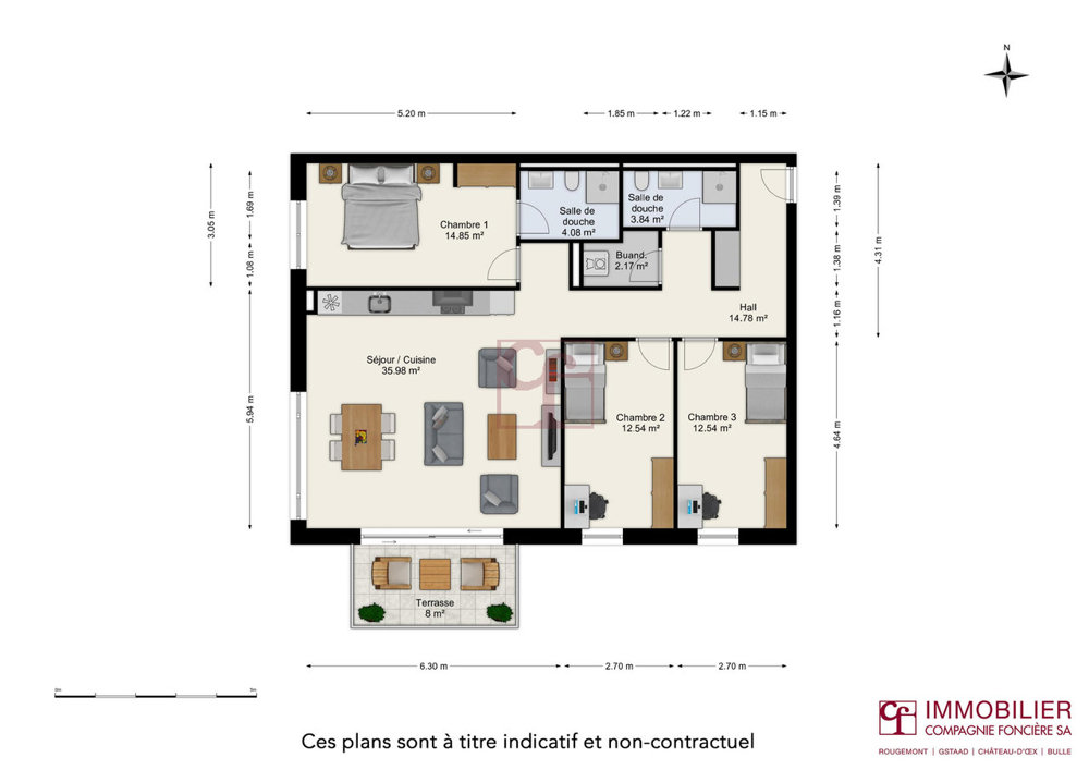 Appartamento di 4 locali in vendita a Siviriez - immagine 1/13
