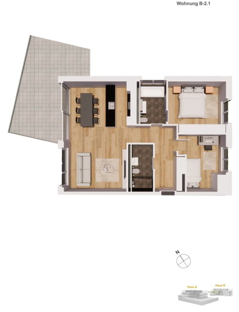 null Zimmer Wohnung zum verkaufen in Brigue - Bild 1/13