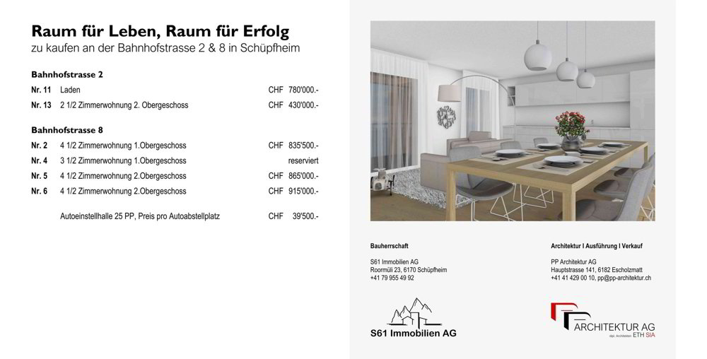 Appartamento di 4.5 locali in vendita a Schüpfheim - immagine 1/2