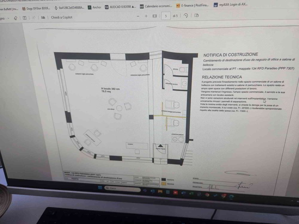 Ufficio & Commercio di 1 locali in affitto a Paradiso - immagine 1/9