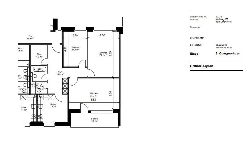 Appartement 3 pièces à louer à Langwiesen - image 1/6
