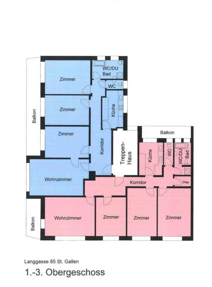 4.5 rooms Apartment for rent in San Gallo - image 1/8
