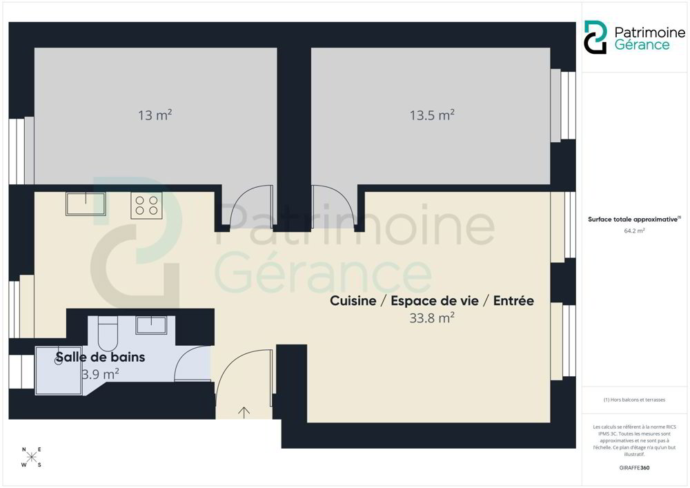 3 rooms Apartment for rent in La Chaux-de-Fonds - image 1/7