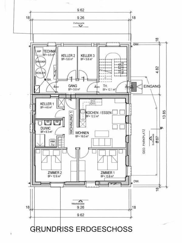 4.5 Zimmer Wohnung zum verkaufen in Rona - Bild 1/7