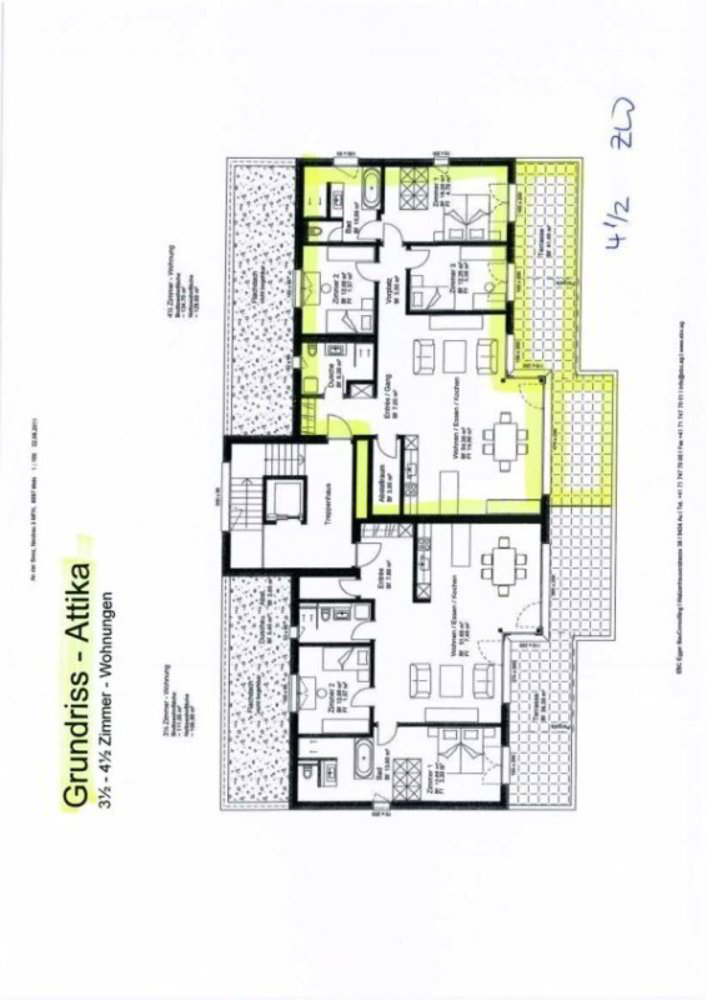 4.5 Zimmer Wohnung zu vermieten in Mels - Bild 1/18