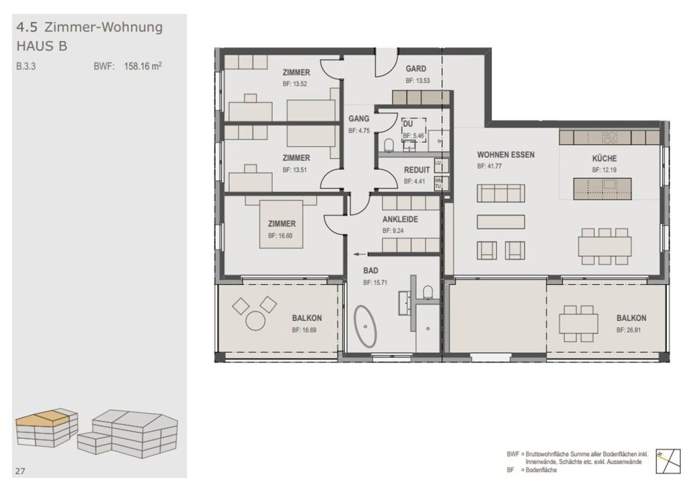 4.5 Zimmer Wohnung zum verkaufen in Altbüron - Bild 1/14