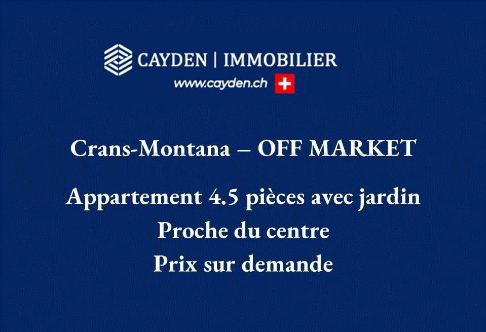 4 Zimmer Wohnung zum verkaufen in Crans-Montana - Bild 1/1