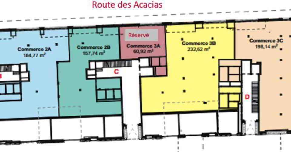 null Zimmer Büro zu vermieten in Les Acacias - Bild 1/9