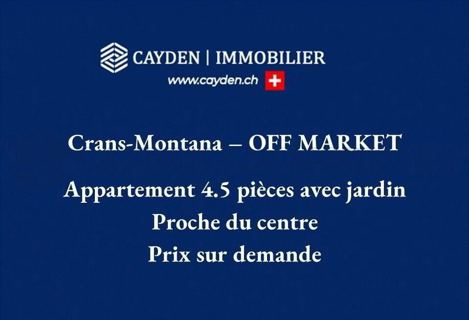Appartement 4.5 pièces à acheter à Crans-Montana - image 1/1