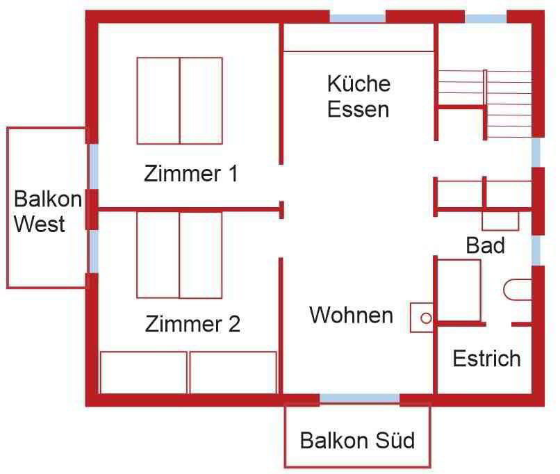 Appartement 3.5 pièces à louer à Obergesteln - image 1/13