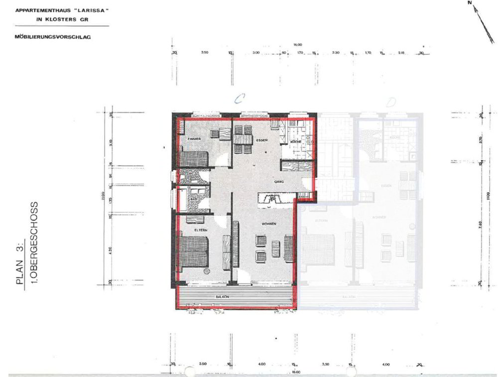 3.5 Zimmer Wohnung zum verkaufen in Klosters - Bild 1/12