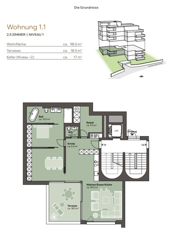 Appartement 2.5 pièces à louer à Luzern - image 1/16
