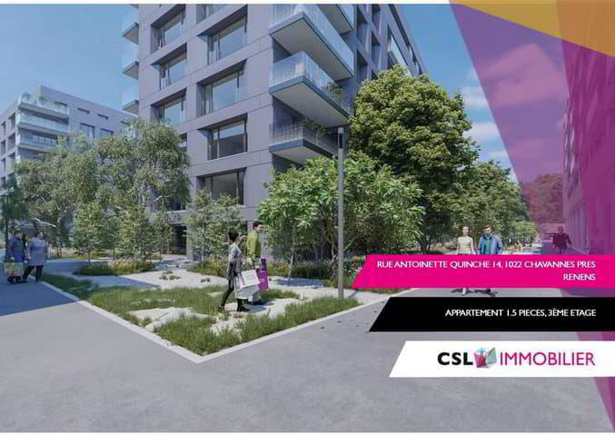 Appartamento di 1.5 locali in affitto a Chavannes-près-Renens - immagine 1/1