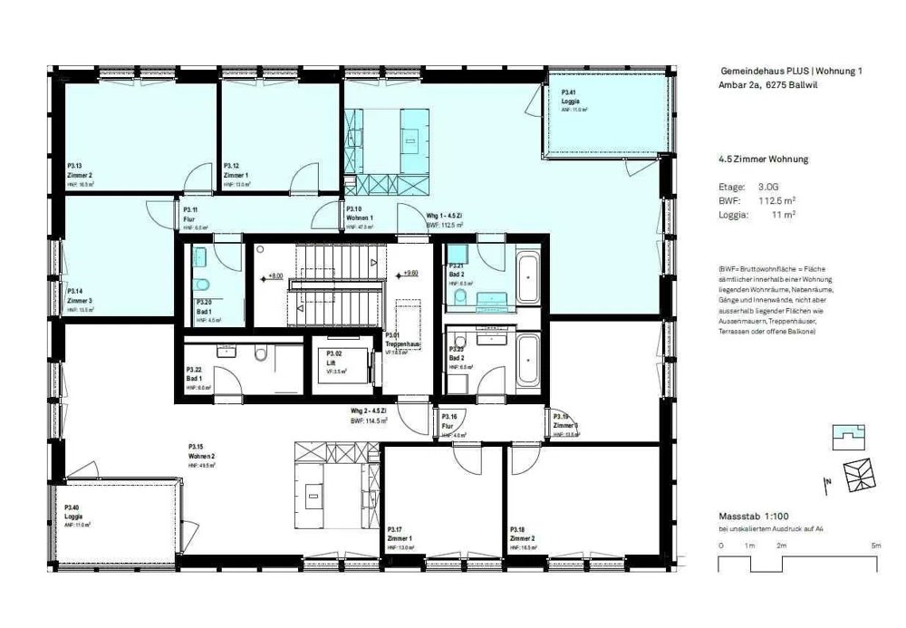 4.5 Zimmer Wohnung zu vermieten in Ballwil - Bild 1/8