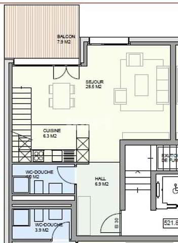 2.5 Zimmer Wohnung zu vermieten in Moudon - Bild 1/9