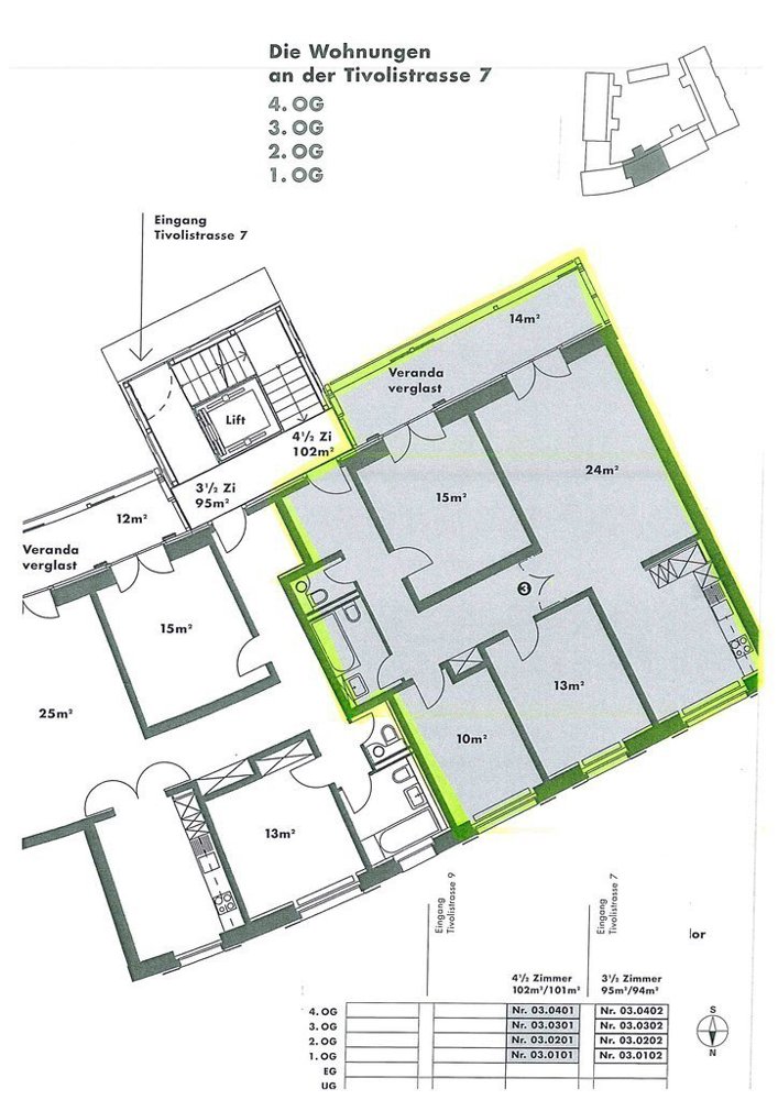 4 Zimmer Wohnung zu vermieten in Chur - Bild 1/10