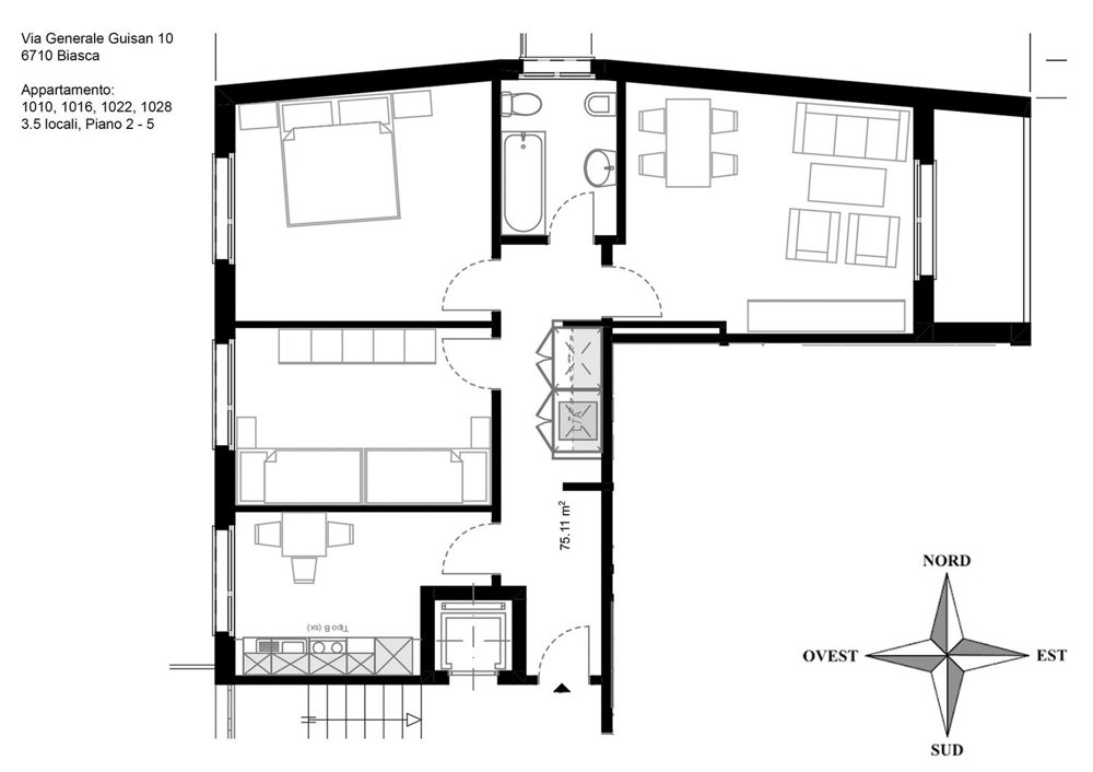 3 rooms Apartment for rent in Biasca - image 1/13