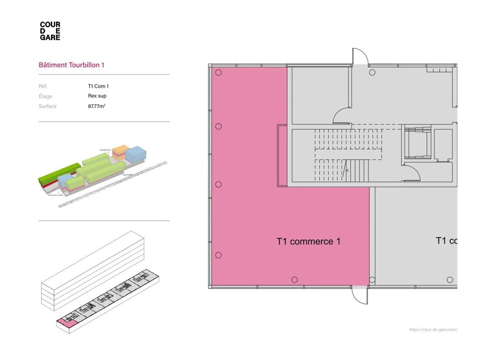 Ufficio & Commercio di 1 locali in affitto a Sion - immagine 1/4