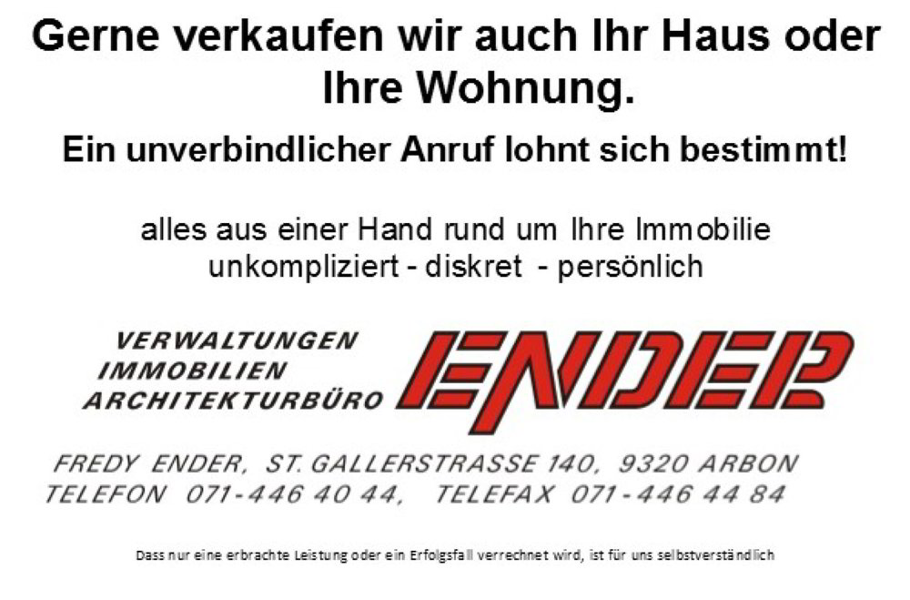 null Zimmer Wohnung zum verkaufen in Arbon - Bild 1/1