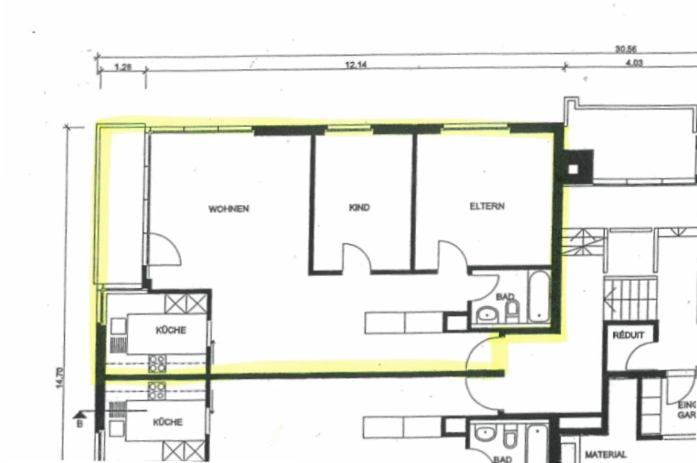 3.5 Zimmer Wohnung zu vermieten in Umiken - Bild 1/9