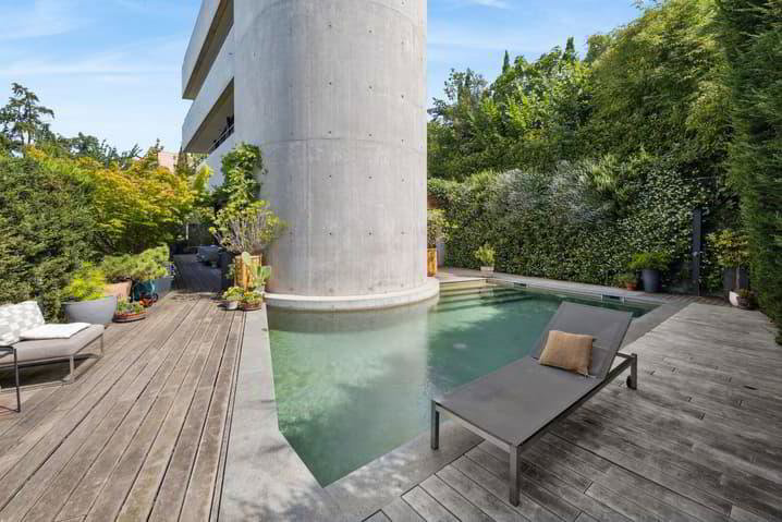 Villa d'architecte avec vue et piscine